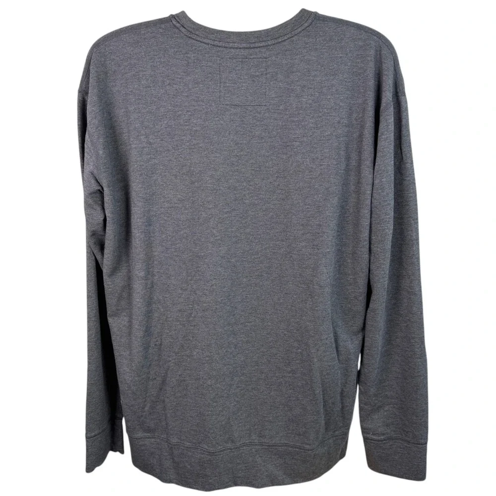 SAXX Mens 3Six Five Lightweight Sweatshirt Sz L Gray Modal‎ Blend Quiet Luxury